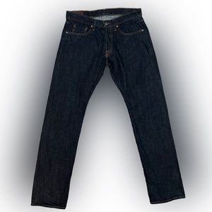 J Brand Tyler Perfect Slim 34x 33 Raw Denim Selvage Jeans size 34.